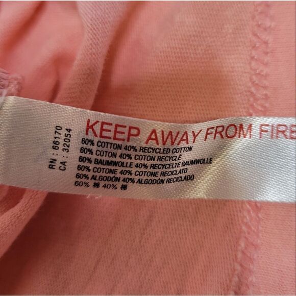 FREE PEOPLE movement peach short sleeve boxy cropped tee shirt XS - Picture 5 of 8